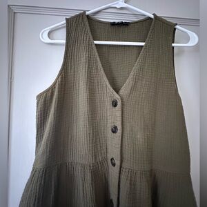 Madewell Lightspun Sleeveless Midi Dress